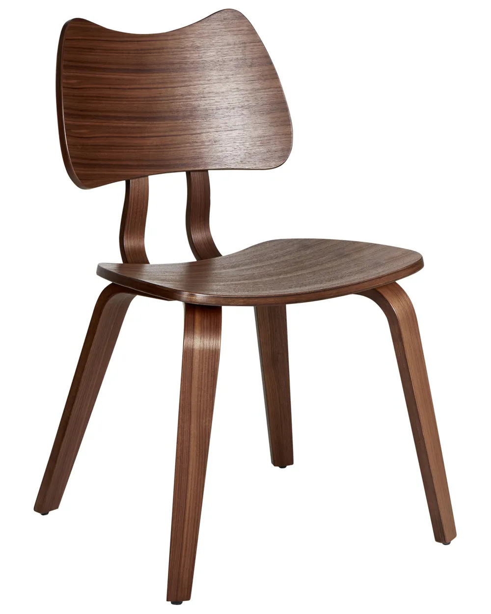 Set of 2 Dining Chairs DIANA Wood Brown_975949