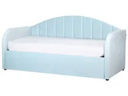 Ausziehbett Samtstoff EYBURIE 90 x 200 cm Hellblau_953266