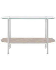 Konsolentisch LOVELL Sicherheitsglas Silber_937196