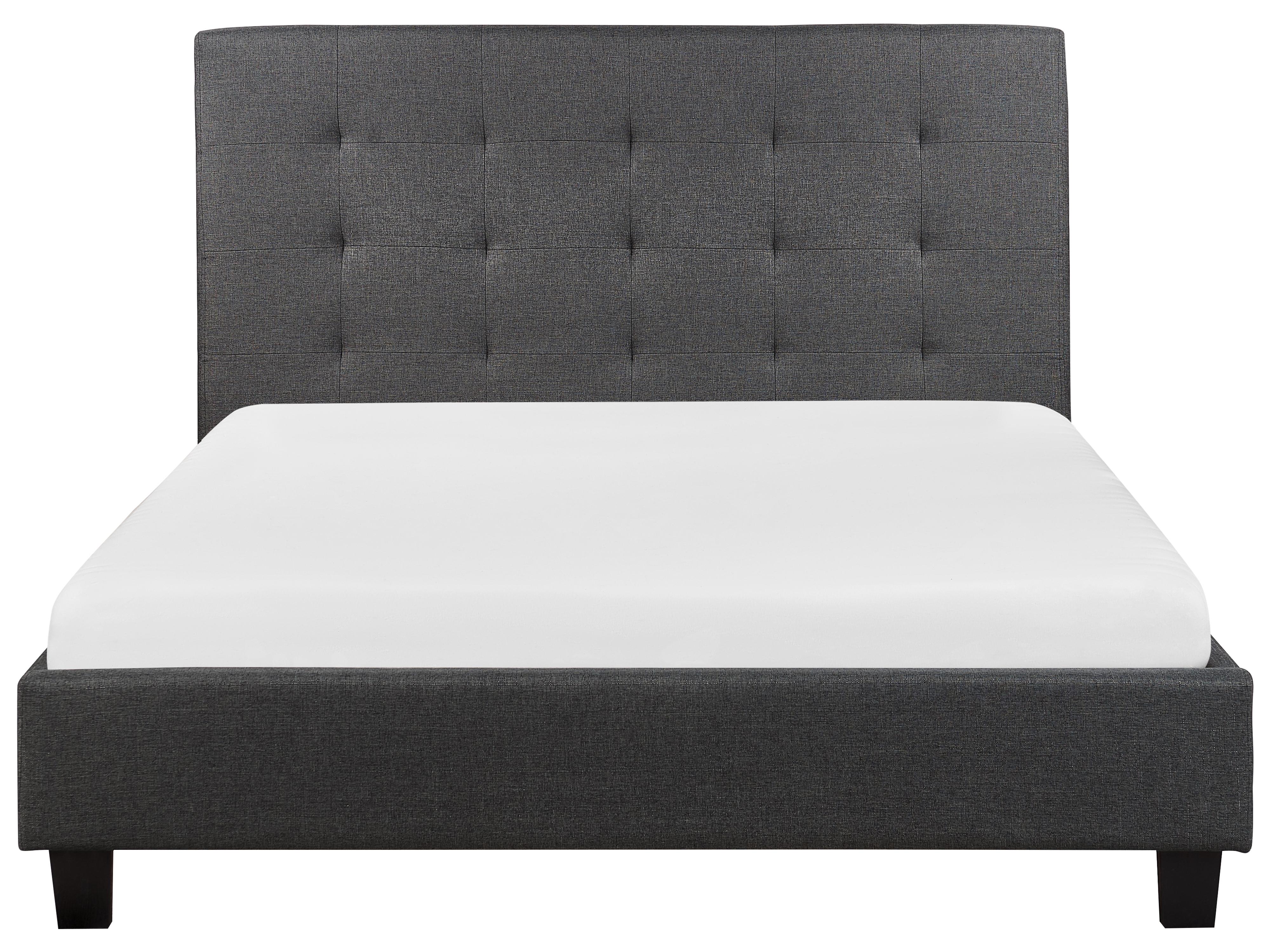 Bed Fabric LA ROCHELLE 140 x 200 cm (EU Double) Dark Grey_744992