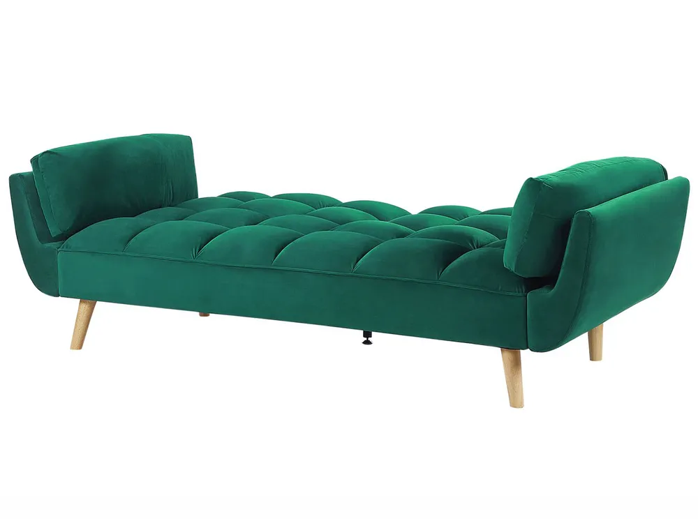 Sofa Bed 3 Seater ASBY Velvet Green_788036