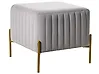 Footstool UTAH Velvet Grey