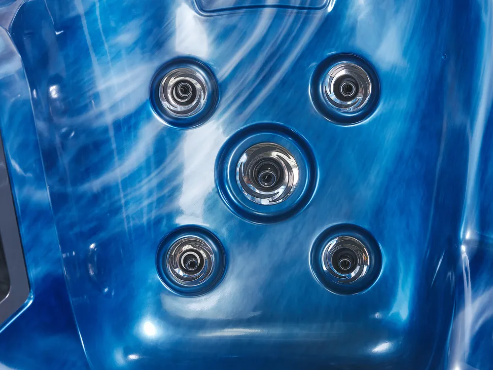 Outdoor Whirlwanne mit LED ARCELIA Blau_825007