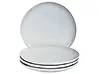 Dessertteller 4er Set SESAME Steinzeug Hellgrau 21 cm