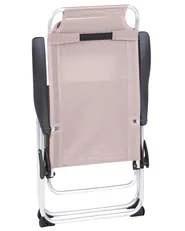 Gartenstuhl 2er Set ASINE klappbar Metall Beige_1030650
