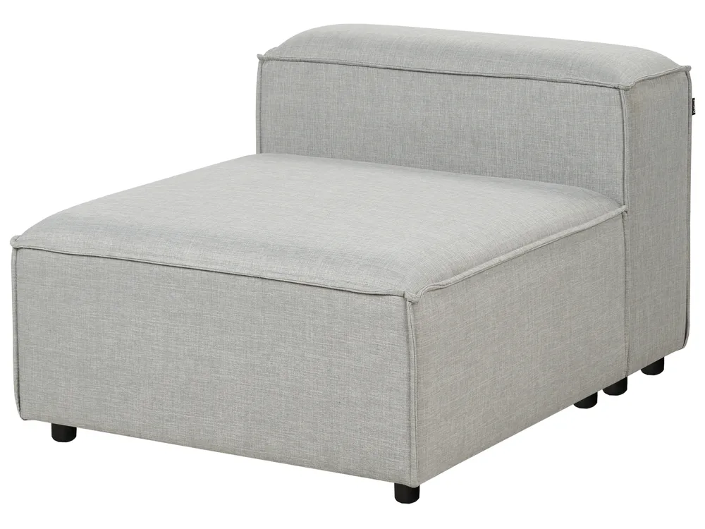 Modul Ecksofa 4-Sitzer ARDAL Stoff Hellgrau rechtsseitig_949510