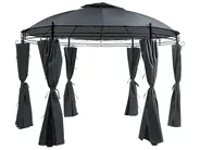 Gazebo SAFARA 368 cm 368 cm Metal Graphite Grey_779149