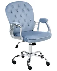 Desk Chair PRINCESS Velvet Light Blue_975547