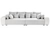 Sofa 4-Sitzer TORPO Stoff Hellbeige