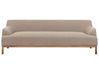 Sofa 3-Sitzer SOSJO Stoff Taupe