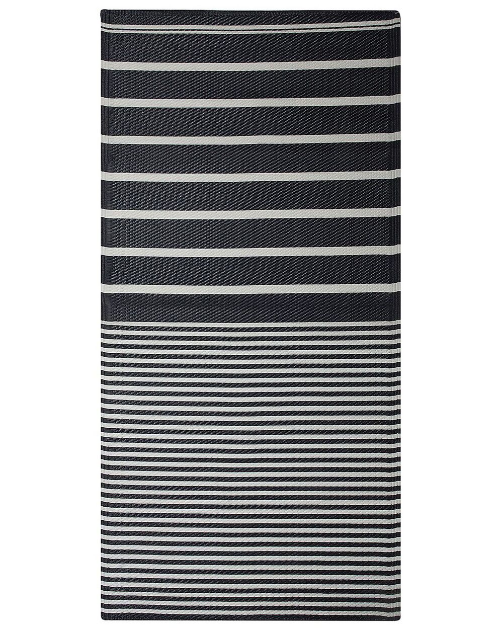 Outdoor Rug HALDIA Black 90 x 180 cm