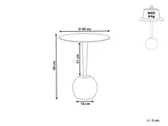 Beistelltisch EUCLA Metall Weiß_854068