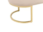Polsterbank MILRY Samtstoff Beige_876743