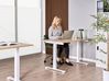 Manual Adjustable Standing Desk DESTINES 120 cm 72 cm Light Brown/ White
