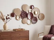 Wall Decor BROMINE Metal 69 cm Gold_906611