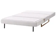 Sofa Bed 2 Seater JERSLEV Fabric Off-White_1011603