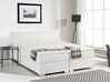 Boxspringbett Kunstleder PRESIDENT 180 x 200 cm Weiß