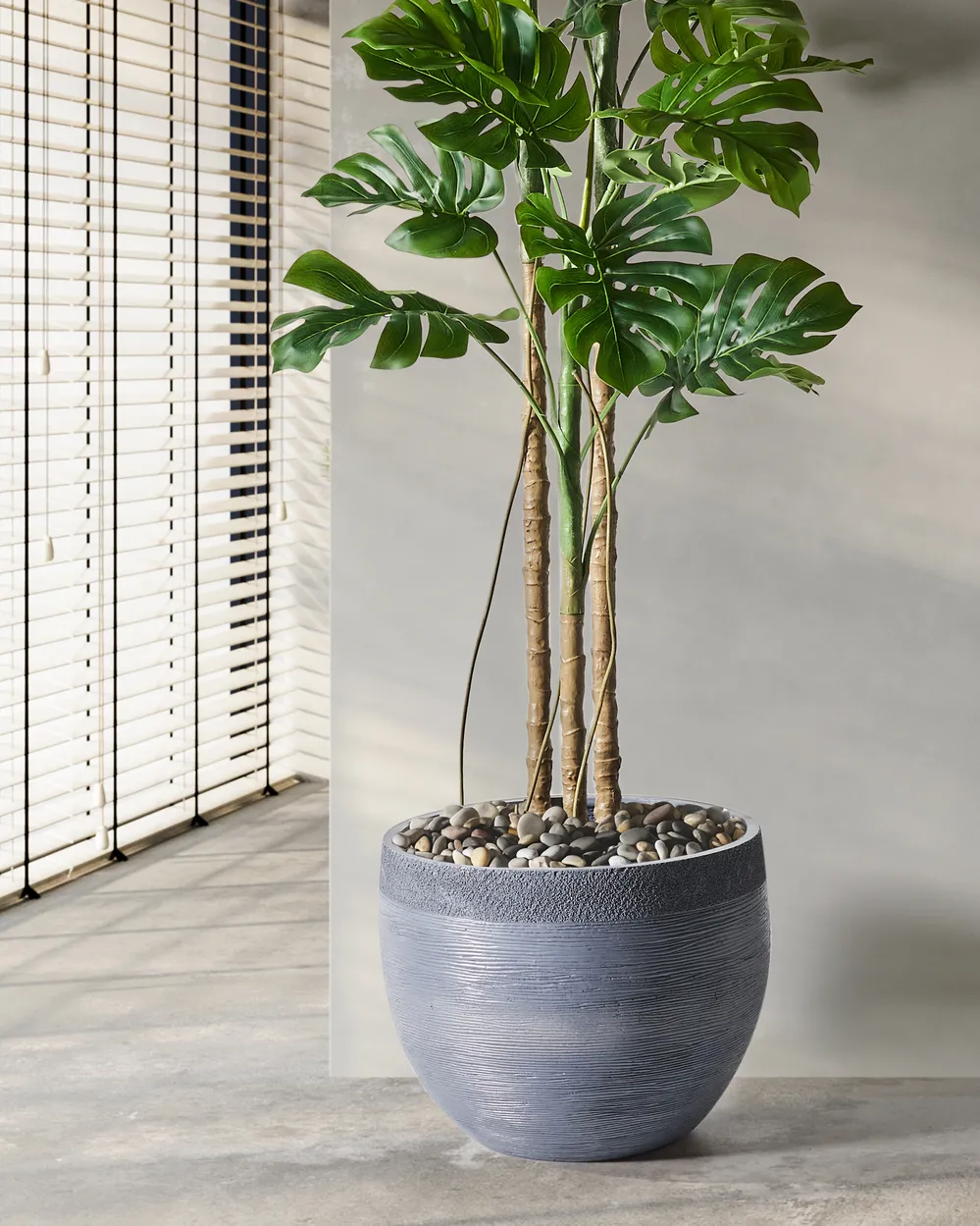 Blumenkübel ZAKROS 50 cm Grau