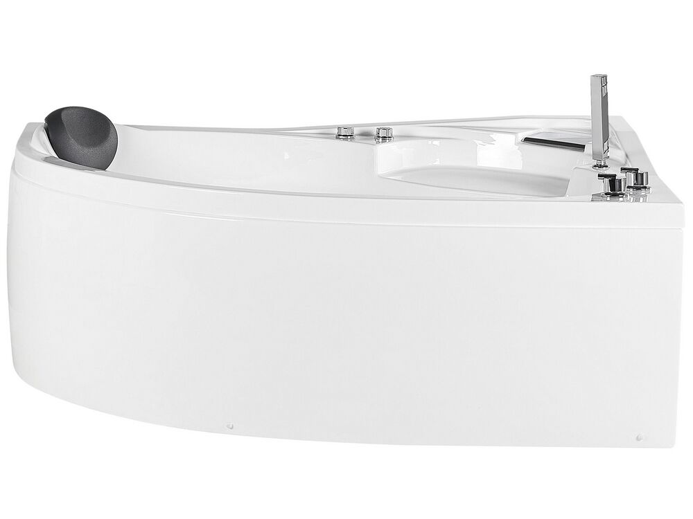 Corner Hot Tub with LED NEIVA 1500 x 1000 mm White Left Hand