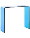 Konsolentisch KENDALL Sicherheitsglas Blau