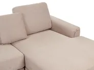 Ecksofa 4-Sitzer KOHLO Stoff Taupe linksseitig_945142