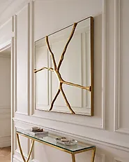 Wandspiegel COOLE 80 cm x 80 cm Goud_1194256