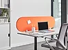 Schreibtischtrennwand SPARKY 160 x 40 cm Orange