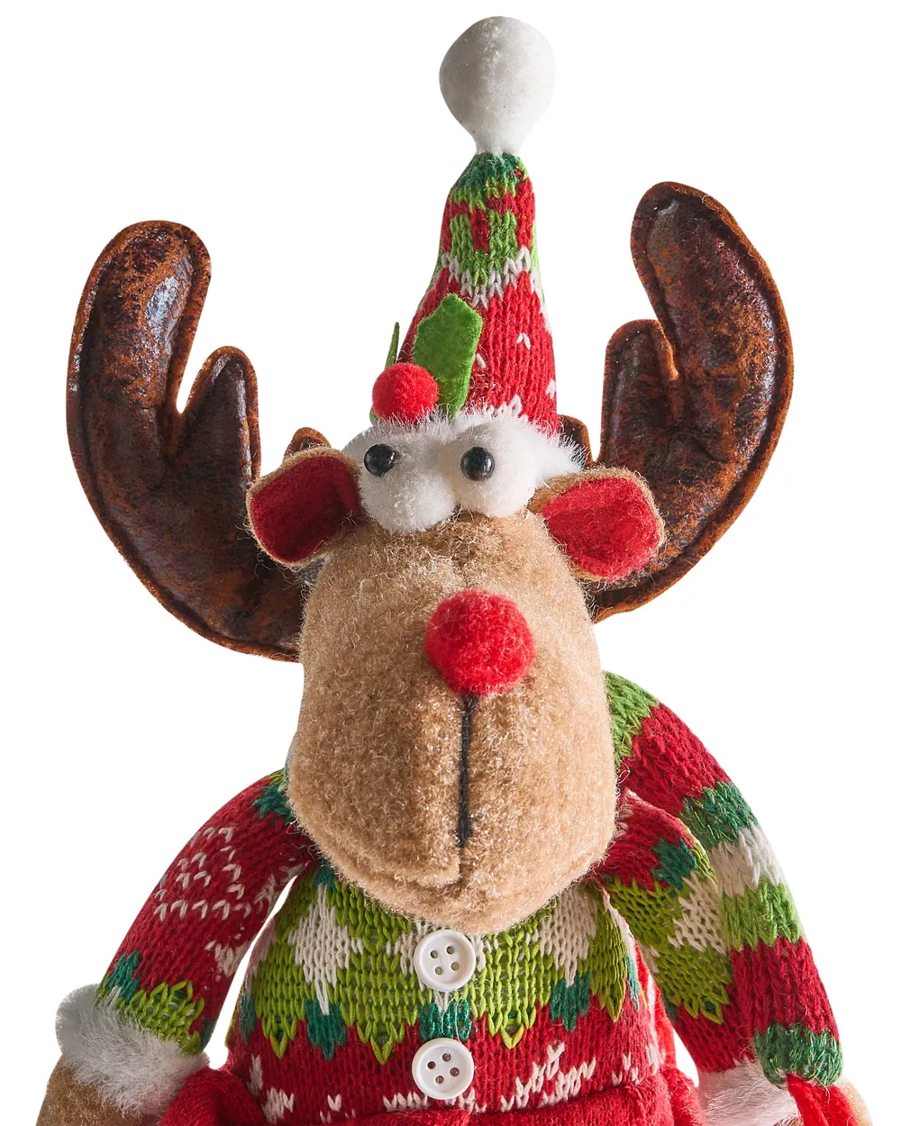 Set of 2 Christmas Decorations VATNDALSVATNET 38 cm Reindeer Multicolour_1022188