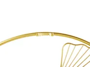 Wall Decor Flower BISMUTH Metal 45 cm Gold_776567
