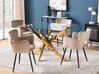 Esstisch MARAMO Gold 120 cm 70 cm Sicherheitsglas