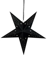 Wanddekoration 2er Set LED MOTTI 60 cm Stern Schwarz_835551