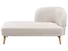 Rechtsseitige Chaiselongue TANLAY Stoff Hellbeige