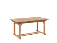 Gartenmöbel Set 6-Sitzer JAVA inkl. Kissen Akazienholz Cremeweiß_803679
