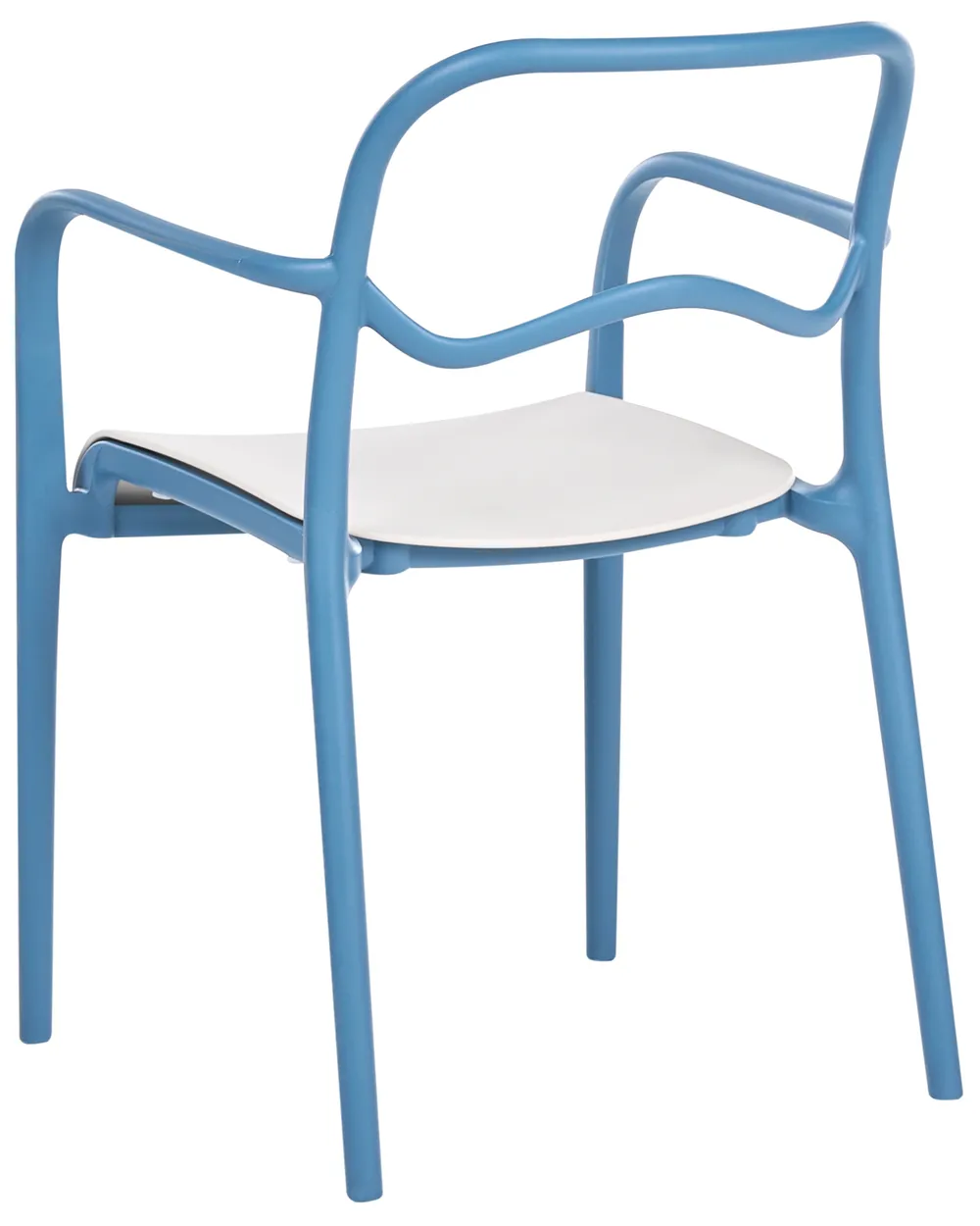 Set of 2 Garden Chairs THASOS Synthetic Material Blue_1045622
