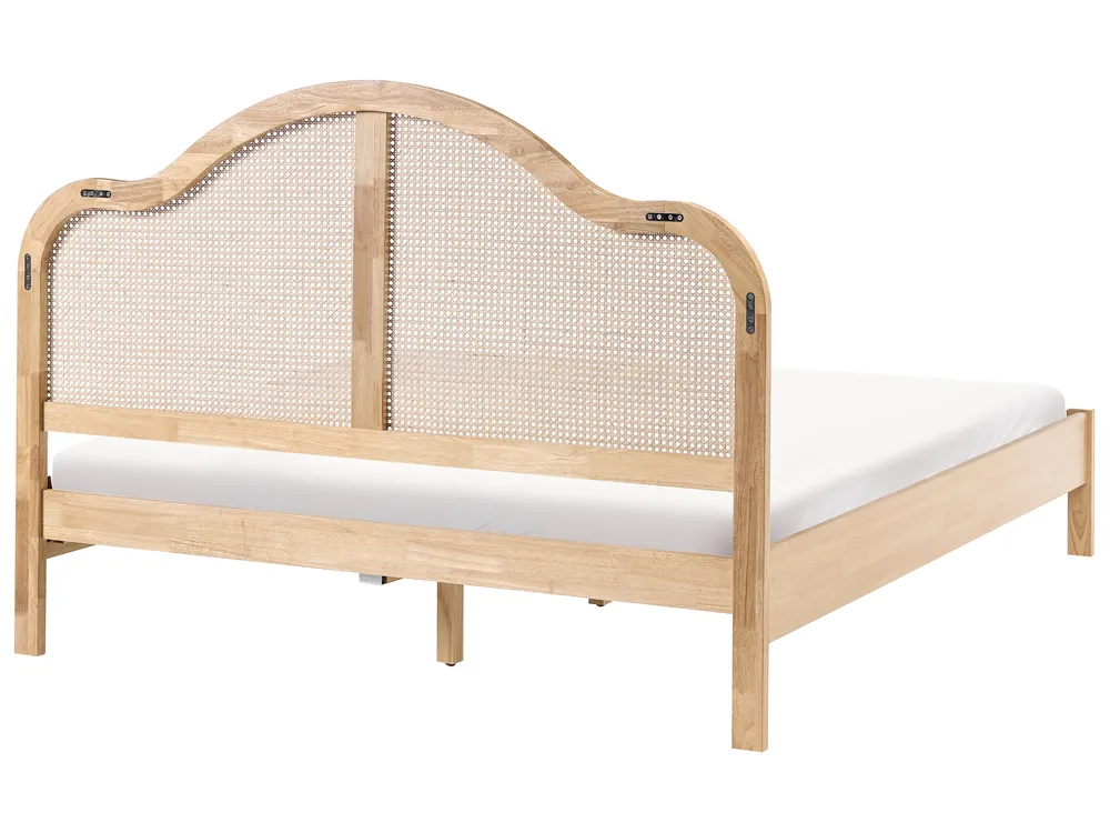 Lit avec sommier HOUNOUX 160 x 200 cm Marron clair_1047744