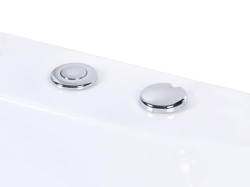 Corner Hot Tub with LED HAWES 1800 x 900 mm White_1033742