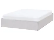 Ottoman Bed without Headboard DINAN Fabric Light Grey 120 x 200 cm (EU Small Double)_1188187