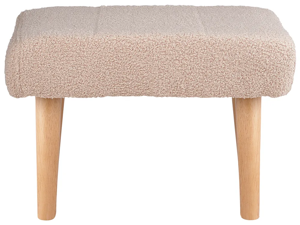 Footstool TAKOMA Boucle Light Beige_850206