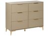 Kommode mit 6 Schubladen WALCOTT Beige