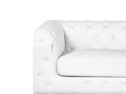 Sofa 2 Seater VISSLAND Faux Leather White_741068
