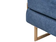 1-Sitzer Schlafsofa JERSLEV Stoff Blau_1010079