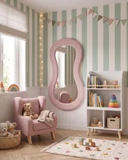 Wall Mirror PLANCHEZ 70 cm 112 cm Boucle Pink_914834