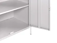 Outdoor-Küche 4er Set mit Spüle VILAMA Weiß Metall_974085