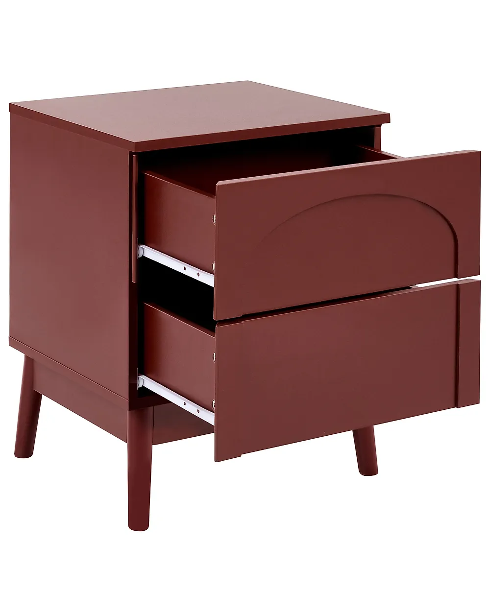 2 Drawer Bedside Table BOULIA Burgundy_1169421