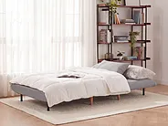 1-Sitzer Schlafsofa SETTEN Stoff Hellgrau_1153731