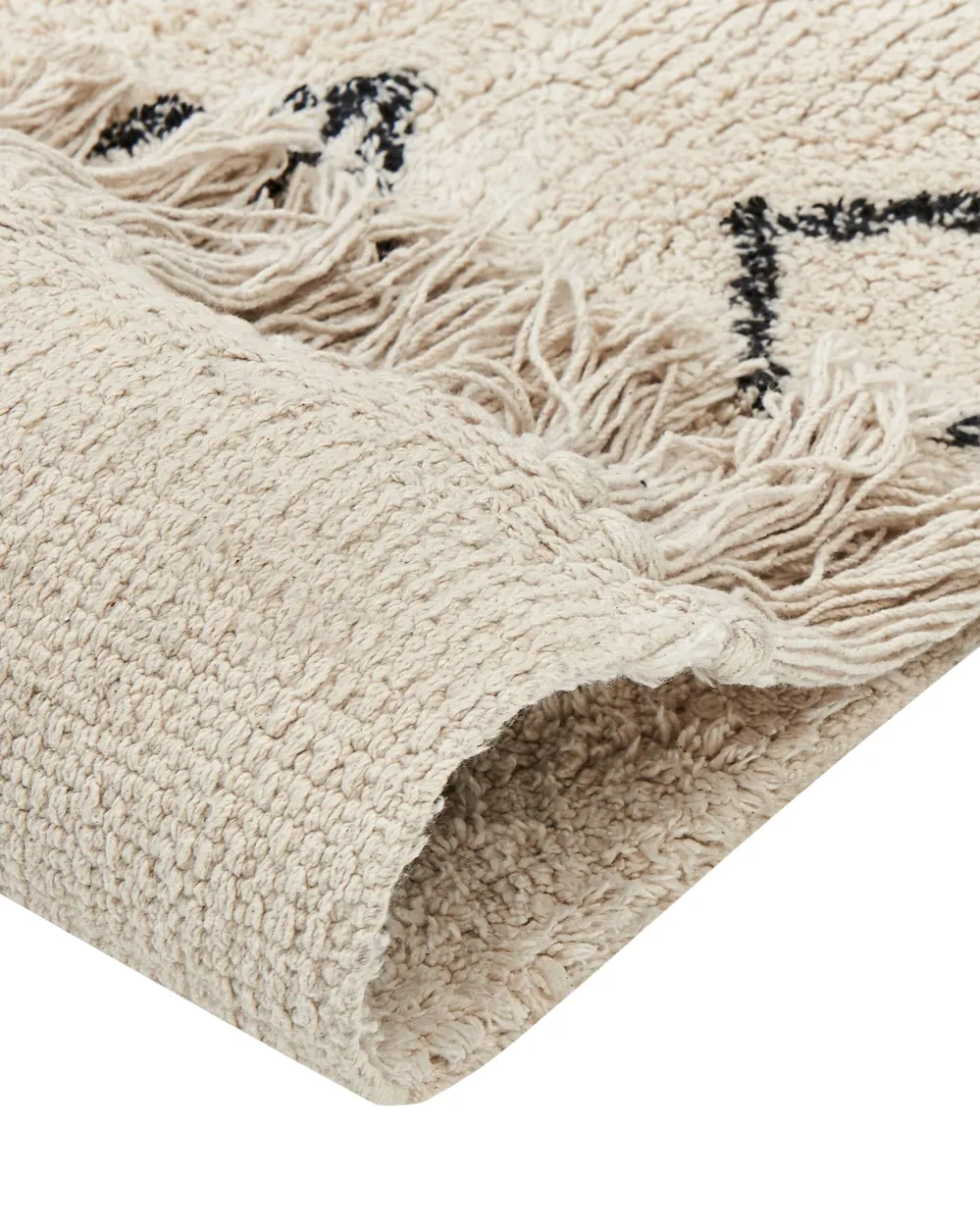 Teppich SOMEK Beige 160 x 230 cm Baumwolle_839835