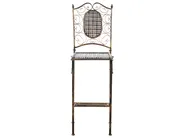 Gartenbar Set klappbar BORMIO Metall Schwarz_966383