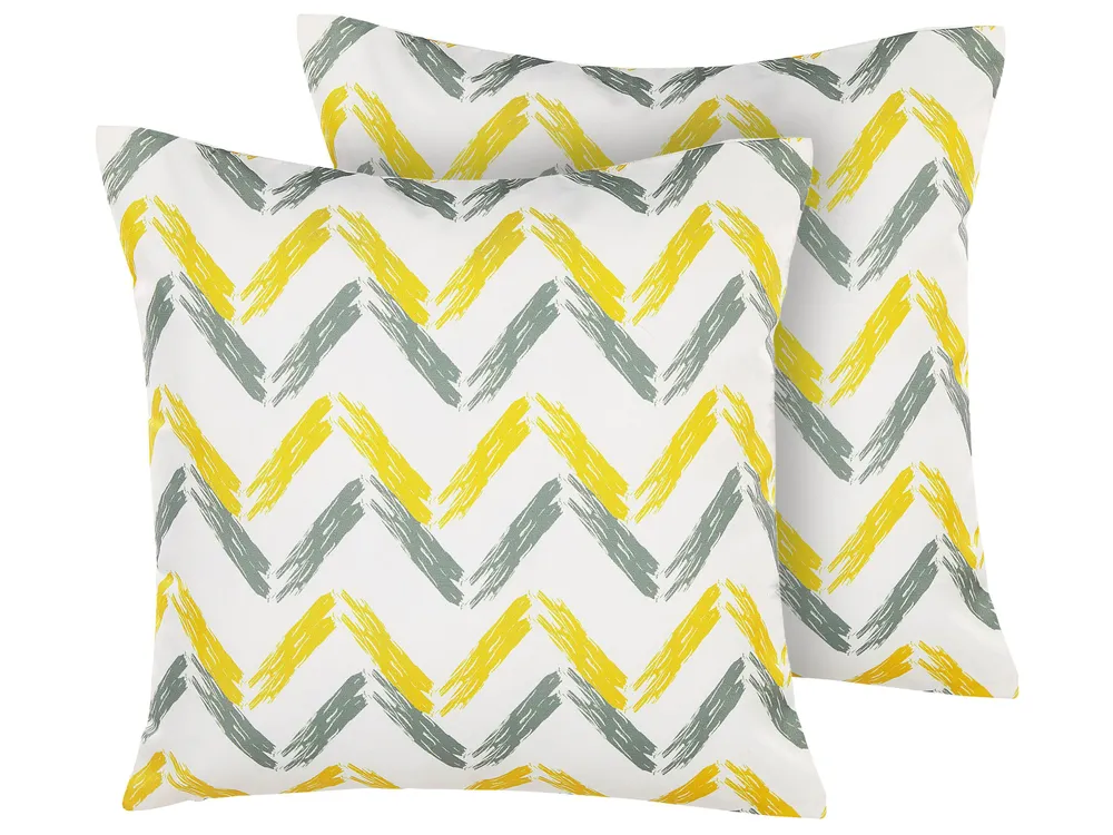 Federe Cuscino 45x45 Cm: Set Da 2 Con Motivo Astratto Moderno (Doppia Stampa)