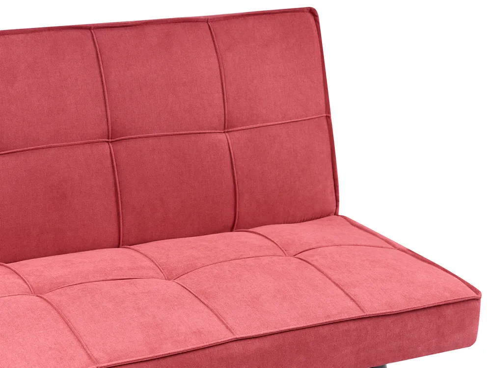 Schlafsofa 3-Sitzer HASLE Stoff Rot_952032