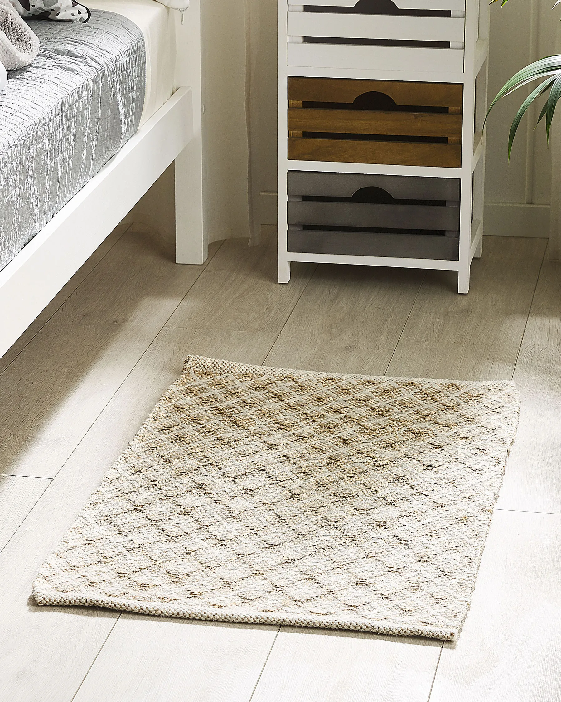 Teppich AKBEZ Hellbeige 50 x 80 cm Jute_791010